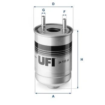 Kuro filtras UFI 24.113.00