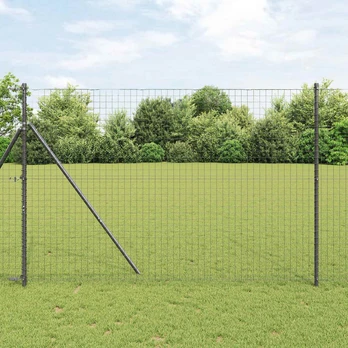 Tvorelių stulpai 2 pcs Pilka 200 cm