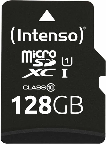 Atminties kortelė Intenso microSDXC UHS-I 128GB Premium