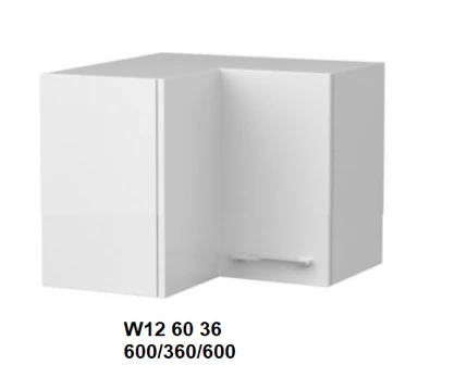 Extom Pakabinama kampinė spintelė Sidabrinis W12 60 36