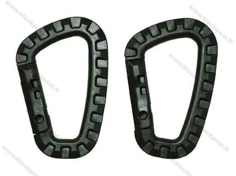 Max Fuchs Plastikinis D-formos žalias karabinas 7 mm x 8.5 cm