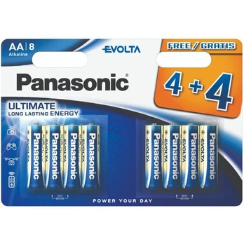 Panasonic Evolta elementai 1.5 V AA, 8vnt. (4+4)