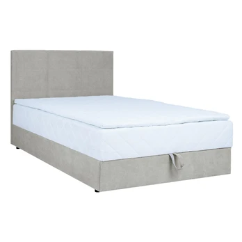 Continental bed LEVI 140x200cm, with mattress, dark beige
