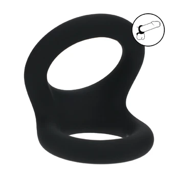 LEVELZ Double O Silicone Dual-Loop Ring M Black - Advanced Support System