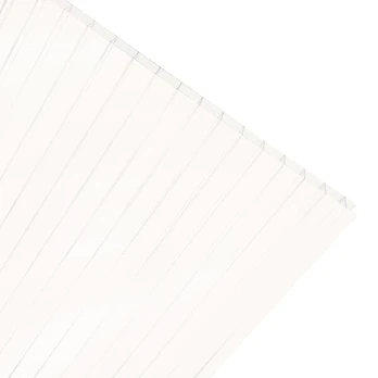 Kanalinis polikarbonatas 10mm Opal, baltas, 1,05 x 2 m