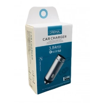 USB autokroviklis, įkroviklis, adapteris 3.0A