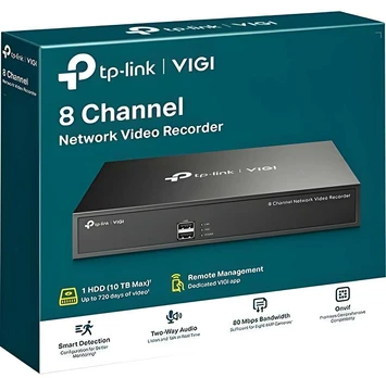 TP-LINK tinklo vaizdo įrašymo įrenginys VIGI NVR1008H 8 kanalų