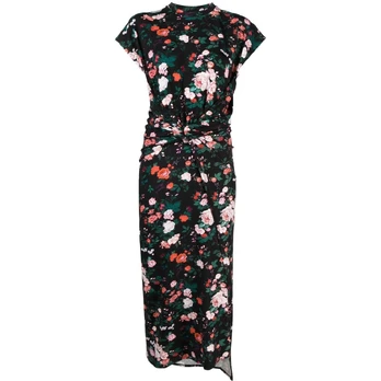 Midi suknelė moterims, Juoda, Robe style midi dress