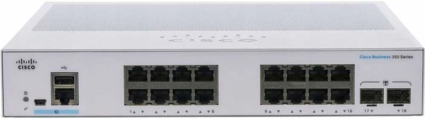 Šakotuvas Switch Cisco CBS350-16T-2G-EU-RF
