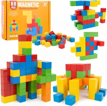 Malplay Magnetinės kaladėlės kubeliai 60 vnt.