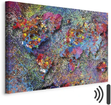 Artgeist Paveikslas - Map: Jackson Pollock inspiration