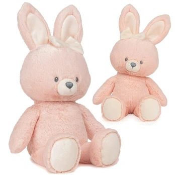 Plush RABBIT mascot 40cm - soft, powder pink ZA6718