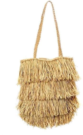 Bazaar Krepšys, Raffia Bahamas, 0,15x0,32x0,4 m, Natūralus