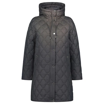 Lengvas paltas moterims, Juoda, Quilted Jacket