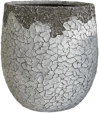 Gėlių vazonas „SUNNY DESERT“, D44 x H50 cm, baltas