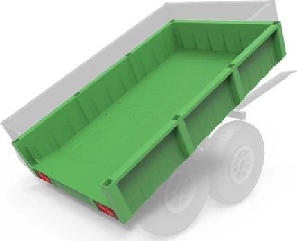 Berg Large Trailer - Container, žalias