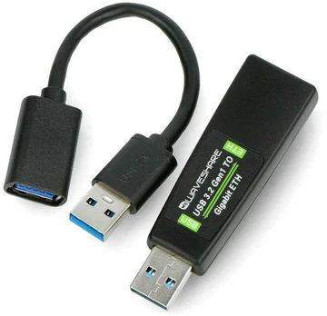 USB 3.2 į Ethernet Gigabit adapteris - Waveshare 20162