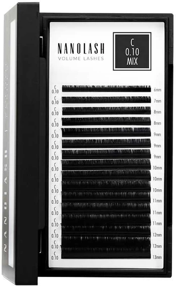 Nanolash VOLUME LASHES false eyelashes 0.10 C #6-13 mm 1 u