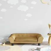 Vaikiška sofa, rudos spalvos, 70x45x26cm, aksomas kaina