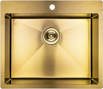 Virtuvinė plautuvė Laveo Marmara SAM_G10T, Gold
