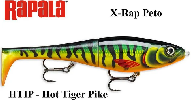 Vobleris Rapala X-Rap Peto HTIP - Hot Tiger Pike