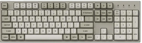 Keychron C2 Pro 8K - US Layout - Hot-Swappable Gateron Brown - Retro Keyboard | C2PX-M3