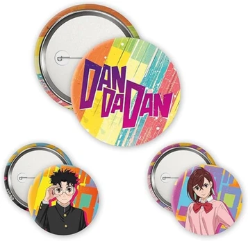 Dan Da Dan Momo & Okarun 3 Badge Pack