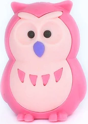 IWAKO trintukas- dėlionė "Owl" Pink
