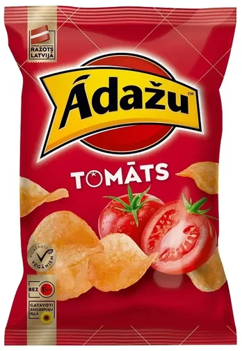 Adazu Cipsi Čipsi ĀDAŽU Tomātu, 130g