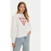 Guess Džemperis W2YQ16 KBA11 Balta Relaxed Fit