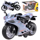 Žaislinis motociklas - Diecast model, pilkas kaina