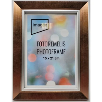Rėmelis 10x15 plast 1304028 GLORIA bronzinis |28mm