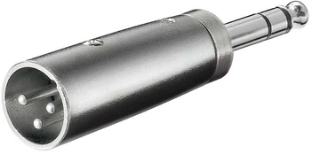 Adapterio garso kištukas XLR - Jack 6,35mm Goobay kaina
