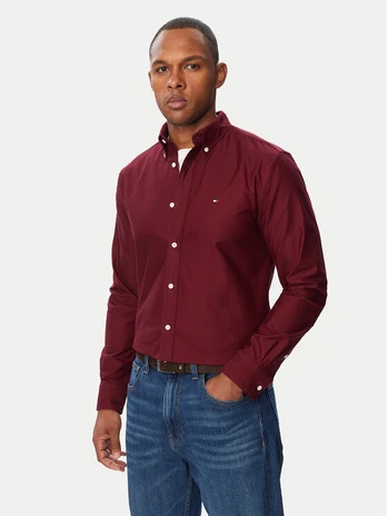 Tommy Hilfiger Marškiniai Solid Heritage MW0MW35774 Vyšninė Regular Fit