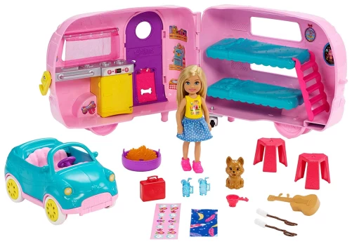 Barbie - Chelsea Transforming Camper (FXG90)