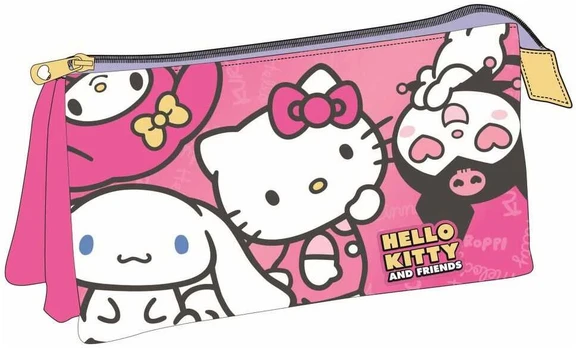 CERDÁ Hello Kitty and Friends triple pencil case