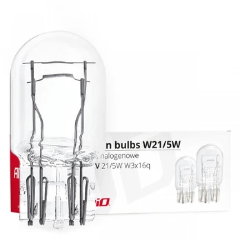 AMiO halogeninės lemputės t20 w21/5w w3x16q 10vnt