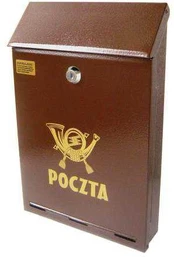 Ruda C-4 laiškų dėžutė