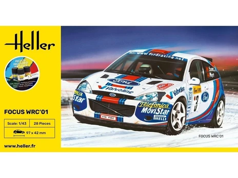 Heller - Ford Focus WRC'01 dovanų komplektas, 1/43, 56196