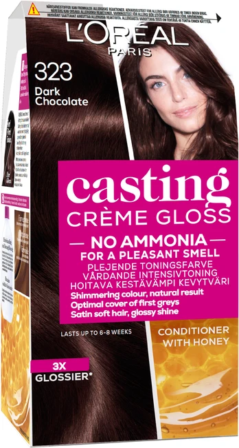Plaukų dažai L’Oréal Paris Casting Creme Gloss, dark chocolate sp., 323, 180 ml