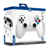 Wireless Controller for PS4 with 3,5mm jack slot - LED - White kaina