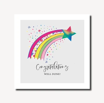 Pretty Lilly Congratulations Rainbow Star