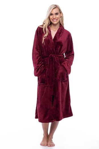 Chalatas bordo spalvos