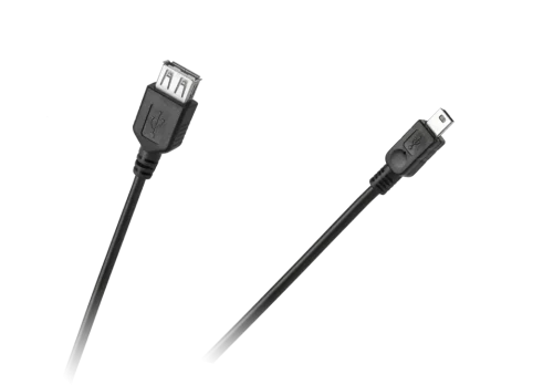 USB kabelio lizdas A - mini USB 5 kontaktų kištukas.