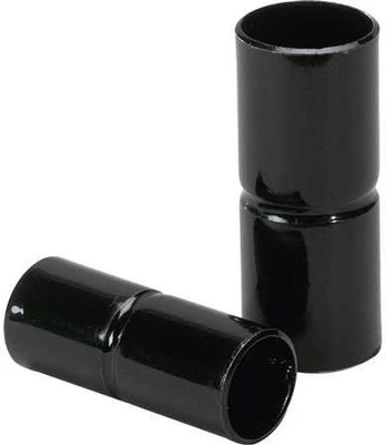 Warner Bros Muffe kort 16 mm sort lakeret metal.