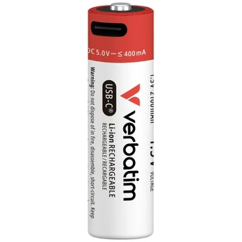 Rechargeable Batteries AA USB-C Verbatim 4psc. 30249