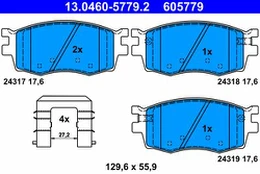 ATE 13.0460-5779.2 Brake pad set