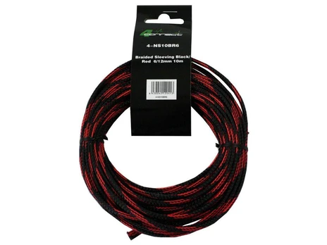 FOUR Connect 4-NS10BR6 nylonsock red/juodas 6/12mm 10m