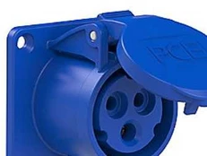 Elteco PCE CEE flangestikdåse 3P 16A 230V, 313-6