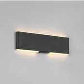 LED akumuliatorinis sieninis šviestuvas „Conchita“, plotis 22 cm, juodas,